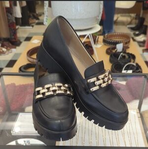 Antonio Melani black chunky loafers Size 8.5